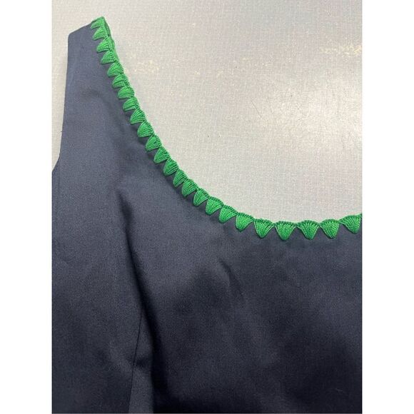 Corey Lynn Calter dress navy w/green accent sz 8 NWT - Picture 5 of 5